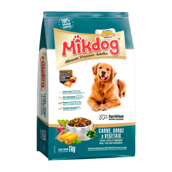 MIKDOG CARNES, ARROZ E VEGETAIS
