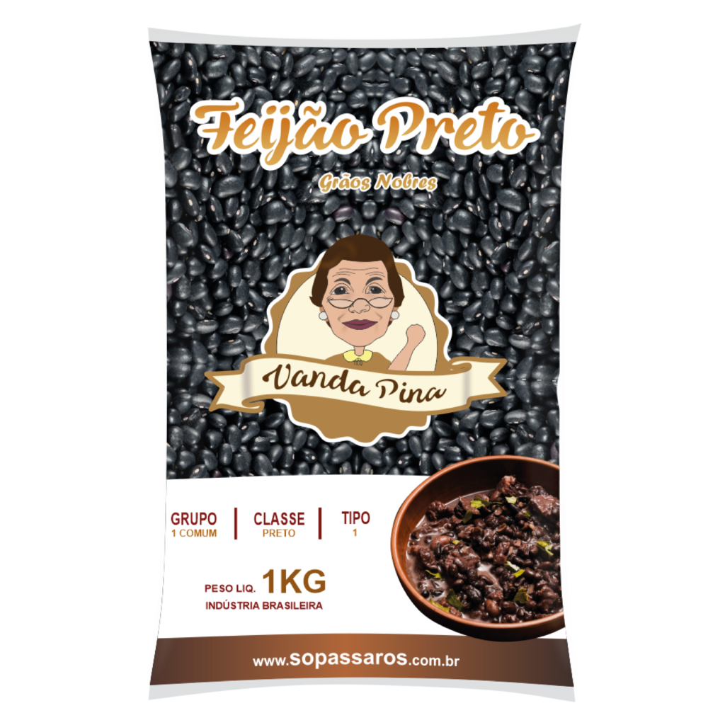 FEIJÃO FEIJÃO PRETO VANDA PINA 1kg