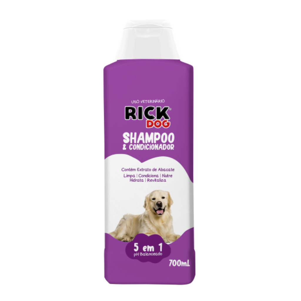 SHAMPOO E CONDICIONADOR RICK DOG 5 EM 1