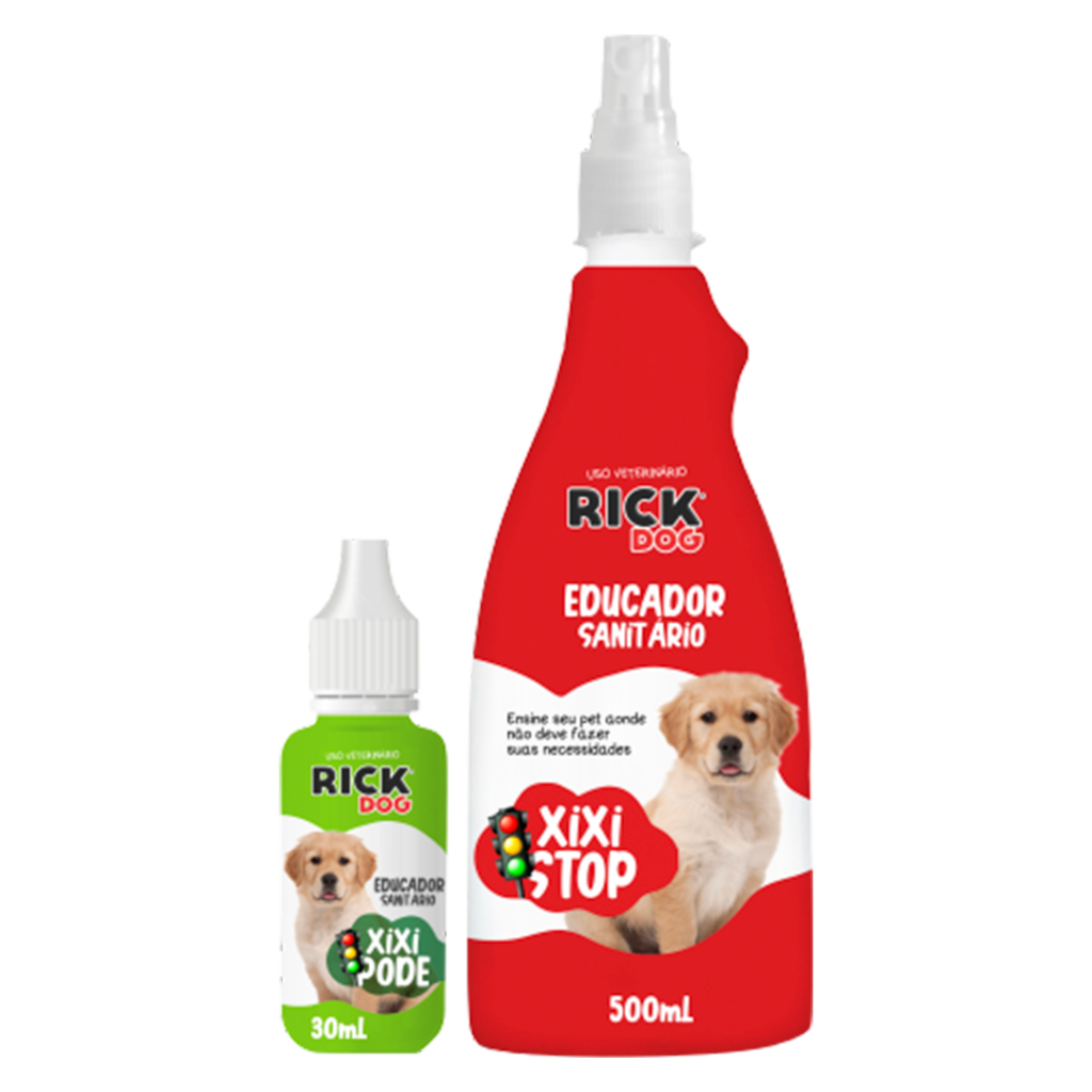 KIT EDUCADOR RICK DOG XIXI STOP + XIXI PODE